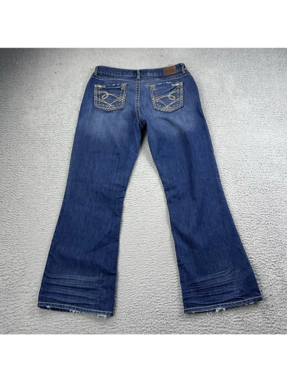 BKE Buckle Kate Y2K Bootcut Blue Jeans Size 32x31.5 Cowgirl Stretch